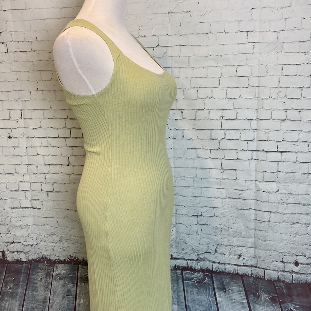 Reformation Bliss Ribbed Midi Dress Limon Sz XS Elevated Basic Sexy Vacation - Picture 8 of 16